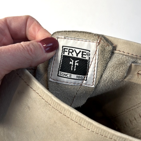 FRYE Veronica Short Ombre Stonewash Mid Calf Boot US 6M Stone - Picture 6 of 7
